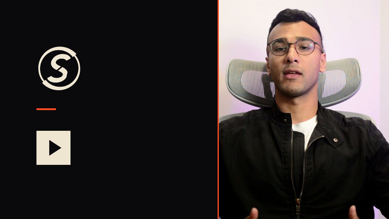 Dushyant Sharma, Solanaut's founder, beside Solanaut's mark